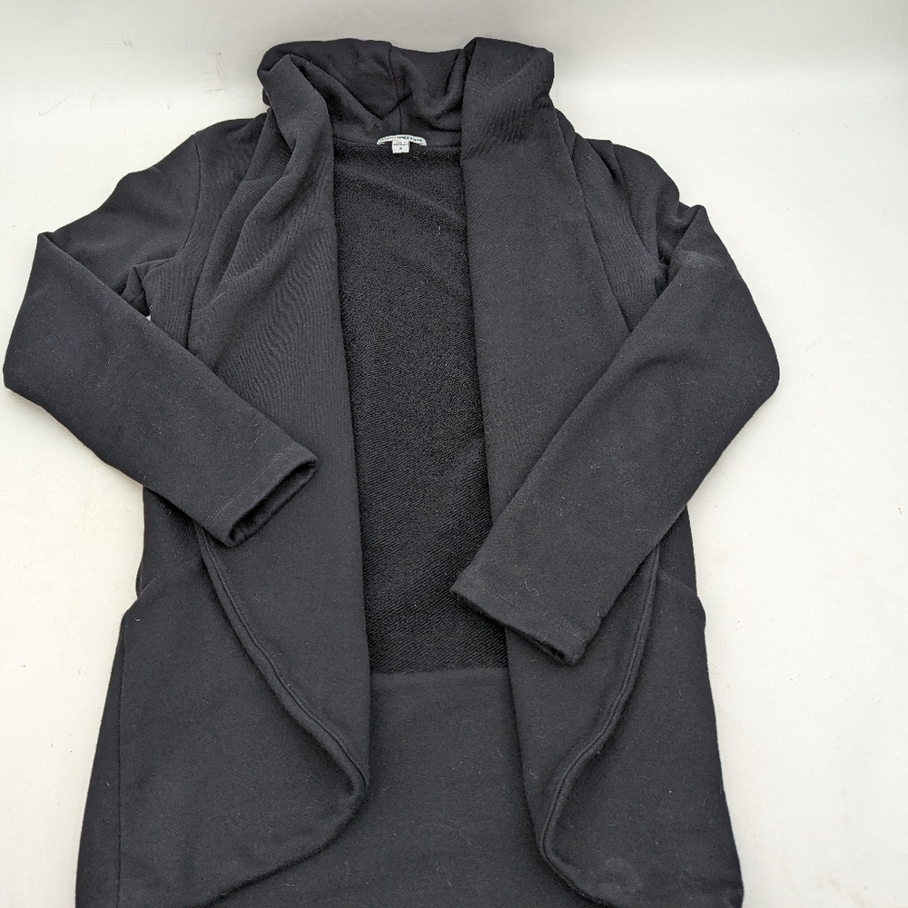 standard james perse 3 black cardigan